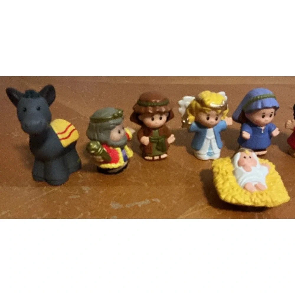 Fisher Price Little People‎ Lot Of 8 Nativity Christmas Figures And Animals